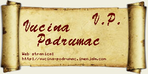 Vucina Podrumac vizit kartica